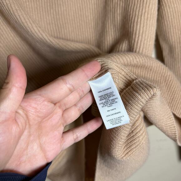 NWT Vineyard Vines 100% cashmere QZ-SC Fisherman Quater in Camel Zip XL - Picture 5 of 9